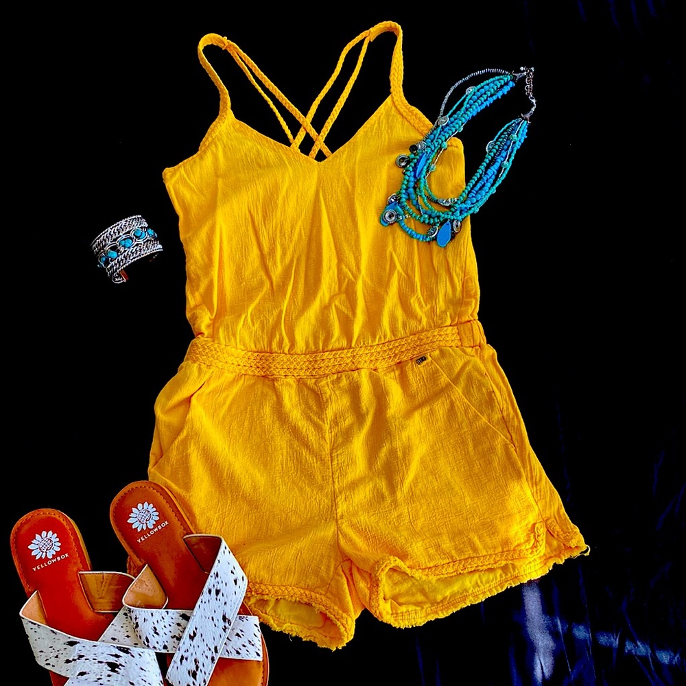 Small Yellow Summer Romper